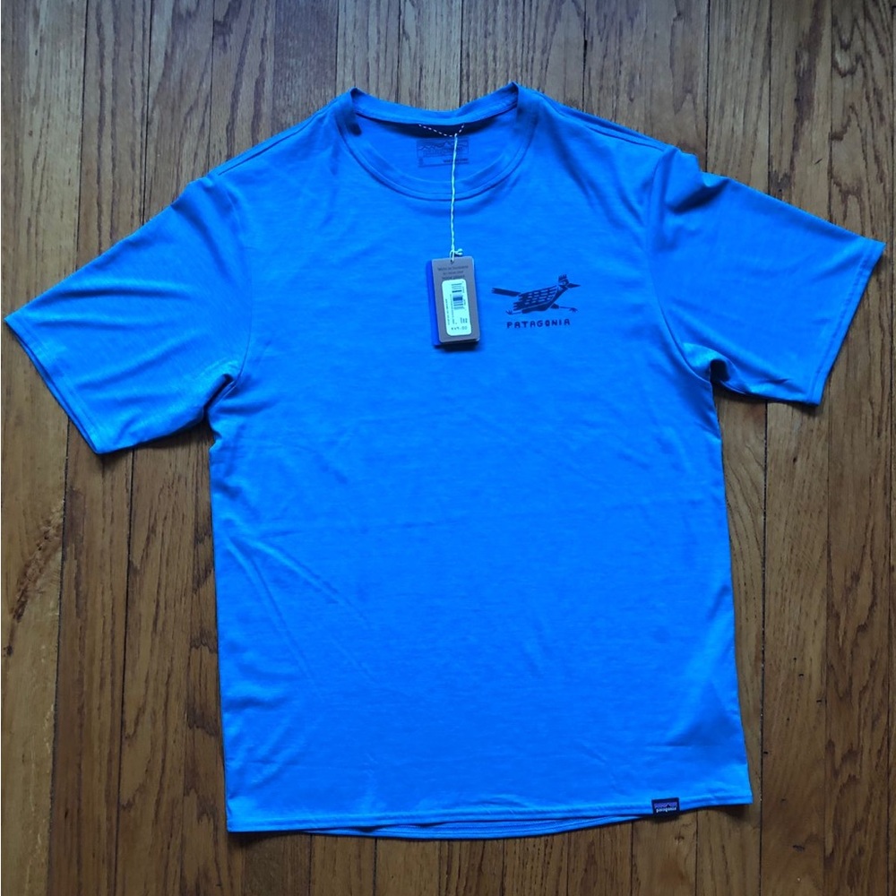 NWT / Patagonia Capilene Cool Graphic T-Shirt Unpave the Roads / Men’s small